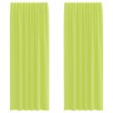 ZASŁONY WOALOWE Z ZAKŁADKĄ NA GÓRZE 2 SZT. JABŁKO ZIELONE