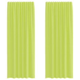 ZASŁONY WOALOWE Z ZAKŁADKĄ NA GÓRZE 2 SZT. JABŁKO ZIELONE