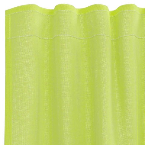 ZASŁONY WOALOWE Z ZAKŁADKĄ NA GÓRZE 2 SZT. JABŁKO ZIELONE