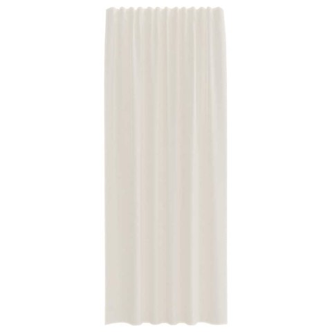 ZASŁONY WOALOWE Z ZAKŁADKĄ NA GÓRZE 2 SZT. KREMOWE