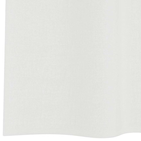 ZASŁONY WOALOWE Z KIESZENIAMI NA DRĄŻEK 2 SZT. BIAŁE