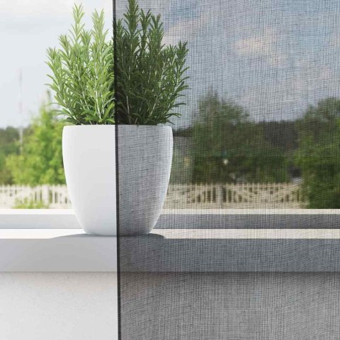 ZASŁONY WOALOWE Z PRZELOTKAMI 2 SZT. CZARNE 140X140CM