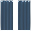 ZASŁONY WOALOWE Z PRZELOTKAMI 2 SZT. ROYAL BLUE