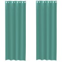 ZASŁONY WOALOWE Z PRZELOTKAMI 2 SZT. TURKUSOWE