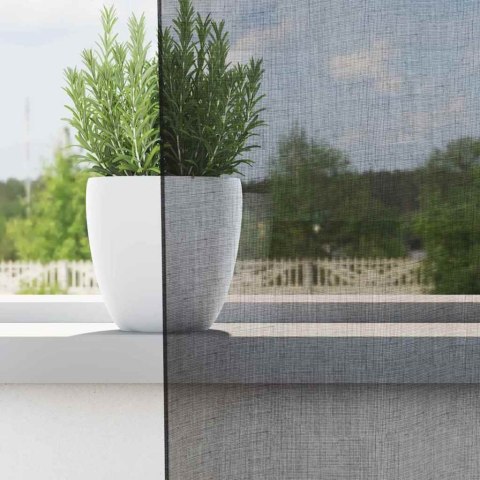 ZASŁONY WOALOWE Z ZAKŁADKĄ NA GÓRZE 2 SZT. CZARNE