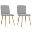 KRZESŁA DO JADALNI 2 SZT. TKANINA CLOUD GREY