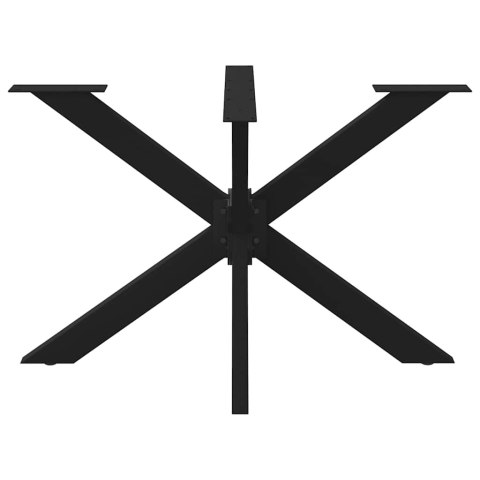 NOGA DO STOŁU JADALNEGO CZARNY 120X68X(72-73)CM STAL