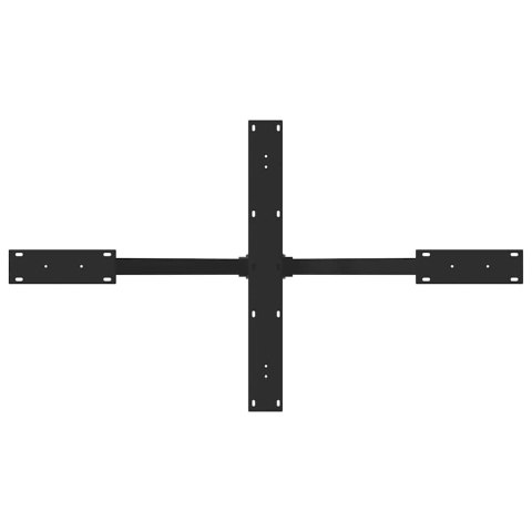 NOGA DO STOŁU JADALNEGO CZARNY 120X68X(72-73)CM STAL