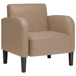 VidaXL Sofa Fotel z Podłokietnikami Cappuccino 54 cm Skóra ekologiczna