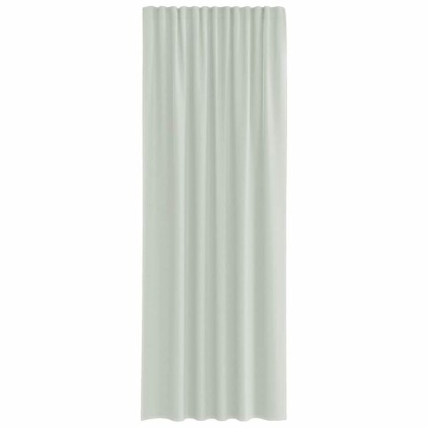 ZASŁONY WOALOWE Z PĘTELKAMI 2 SZT. JASNOSZARY 140X260CM