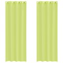ZASŁONY WOALOWE Z PRZELOTKAMI 2 SZT. JABŁKO ZIELONE 140X260CM