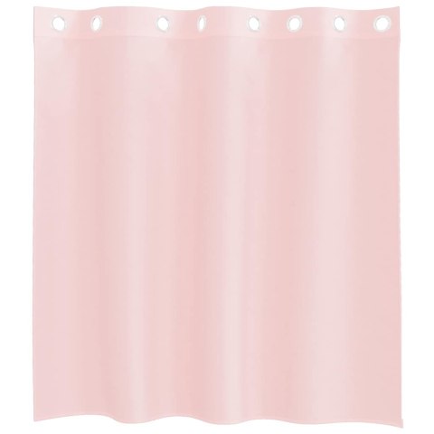 ZASŁONY WOALOWE Z PRZELOTKAMI 2 SZT. JASNORÓŻOWE 140X140CM