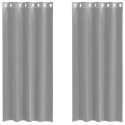 ZASŁONY WOALOWE Z PRZELOTKAMI 2 SZT. JASNOSZARY 140X245CM