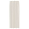 ZASŁONY WOALOWE Z ZAKŁADKĄ NA GÓRZE 2 SZT. KREMOWE