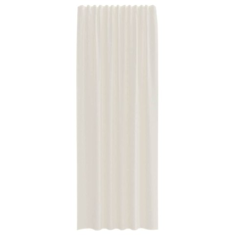 ZASŁONY WOALOWE Z ZAKŁADKĄ NA GÓRZE 2 SZT. KREMOWE