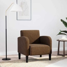 VidaXL Sofa Fotel z Podłokietnikami Brązowy 54 cm Skóra ekologiczna