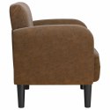 VidaXL Sofa Fotel z Podłokietnikami Brązowy 54 cm Skóra ekologiczna