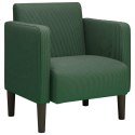 VidaXL Sofa Fotel z Podłokietnikami Jungle Green 54cm Tkanina Corduroy