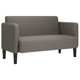 SOFA DWUOSOBOWA JASNOSZARA 109CM TKANINA SZTRUKSOWA