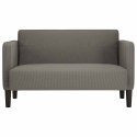 SOFA DWUOSOBOWA JASNOSZARA 109CM TKANINA SZTRUKSOWA