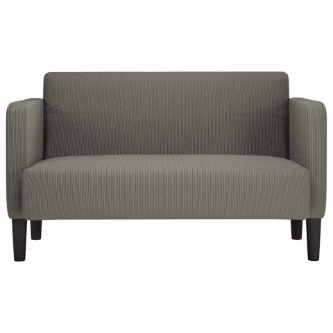 SOFA DWUOSOBOWA JASNOSZARA 109CM TKANINA SZTRUKSOWA