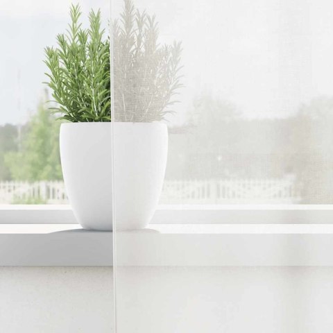 ZASŁONY WOALOWE Z KIESZENIAMI NA DRĄŻEK 2 SZT. BIAŁE