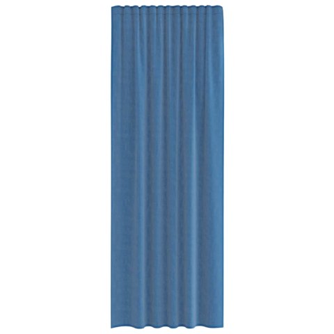 ZASŁONY WOALOWE Z PĘTELKAMI 2 SZT. ROYAL BLUE 140X260CM