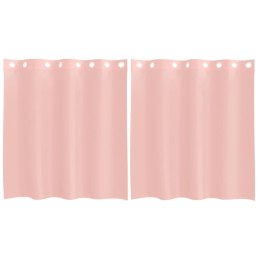 ZASŁONY WOALOWE Z PRZELOTKAMI 2 SZT. RÓŻOWE 140X140CM