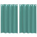 ZASŁONY WOALOWE Z PRZELOTKAMI 2 SZT. TURKUSOWE
