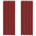 ZASŁONY WOALOWE Z PRZELOTKAMI 2 SZT. WINO CZERWONE