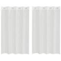 ZASŁONY WOALOWE Z PRZELOTKAMI 2 SZT. BIAŁE
