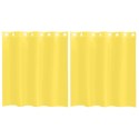 ZASŁONY WOALOWE Z PRZELOTKAMI 2 SZT. ŻÓŁTE