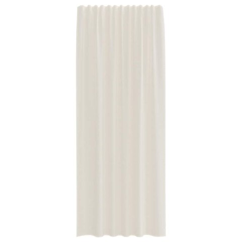 ZASŁONY WOALOWE Z ZAKŁADKĄ NA GÓRZE 2 SZT. KREMOWE