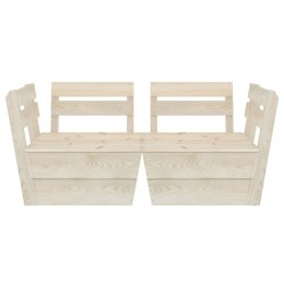 OGRODOWA SOFA 2-OSOBOWA Z PALET IMPREGNOWANE DREWNO ŚWIERKOWE