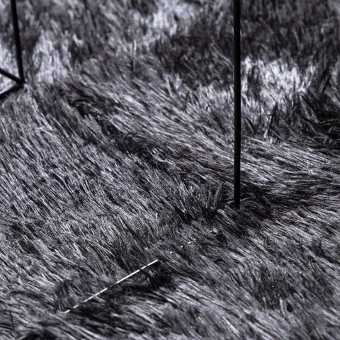 DYWAN SHAGGY Z DŁUGIM WŁOSIEM CIEMNOSZARY 130X200CM