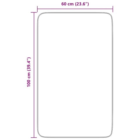 DYWAN SHAGGY Z DŁUGIM WŁOSIEM CIEMNOSZARY 60X100CM POLIESTER