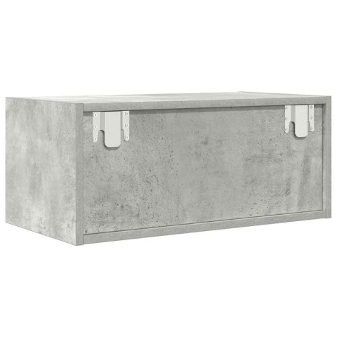 SZAFKA RTV BETON SZARY 60X31X25,5CM DREWNO KLEJONE