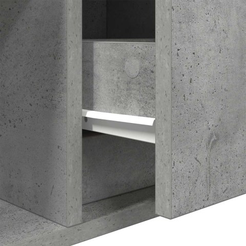 SZAFKA RTV BETON SZARY 60X31X25,5CM DREWNO KLEJONE