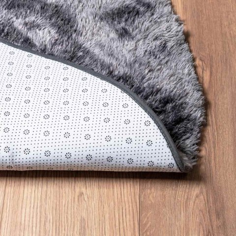 DYWAN SHAGGY Z DŁUGIM WŁOSIEM CIEMNOSZARY 100X100CM POLIESTER