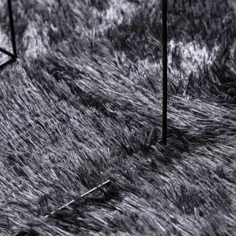 DYWAN SHAGGY Z DŁUGIM WŁOSIEM CIEMNOSZARY 200X200CM