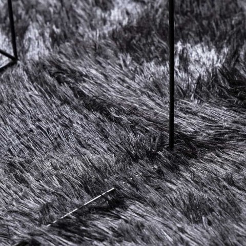 DYWAN SHAGGY Z DŁUGIM WŁOSIEM CIEMNOSZARY 240X340CM POLIESTER