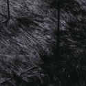 DYWAN SHAGGY Z DŁUGIM WŁOSIEM CZARNY 240X340CM POLIESTER
