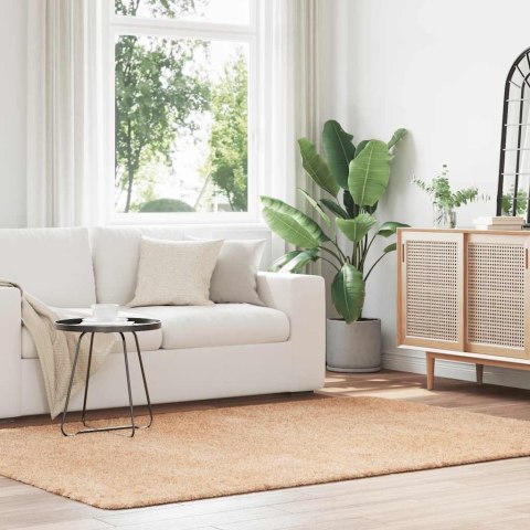 DYWAN SHAGGY Z DŁUGIM WŁOSIEM BEŻOWY 160X230CM