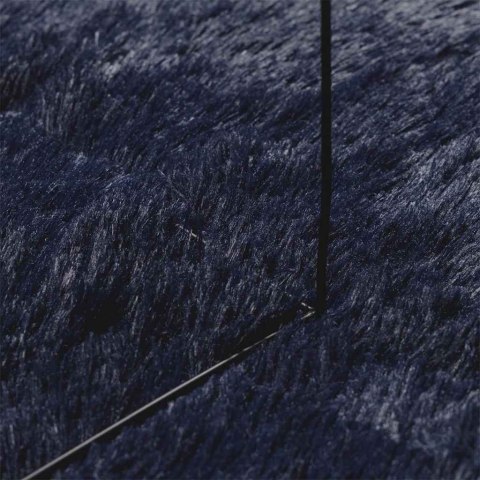 DYWAN SHAGGY Z DŁUGIM WŁOSIEM GRANATOWY 240X240CM