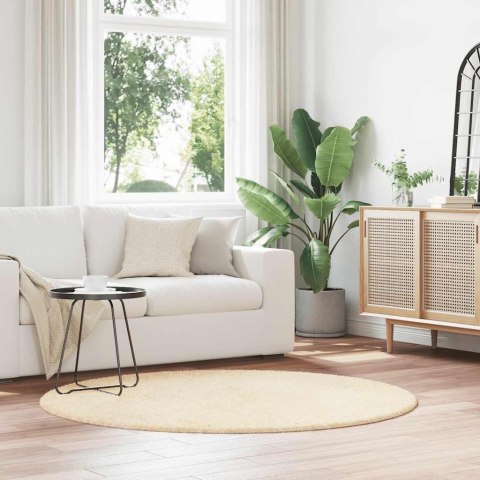 DYWAN SHAGGY Z DŁUGIM WŁOSIEM KREMOWY 160X160CM