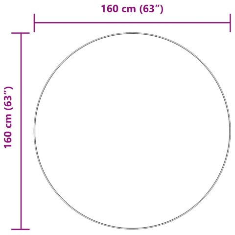 DYWAN SHAGGY Z DŁUGIM WŁOSIEM KREMOWY 160X160CM