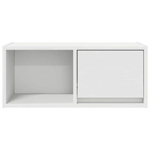 SZAFKA RTV BIAŁA 60X31X25,5CM DREWNO KLEJONE