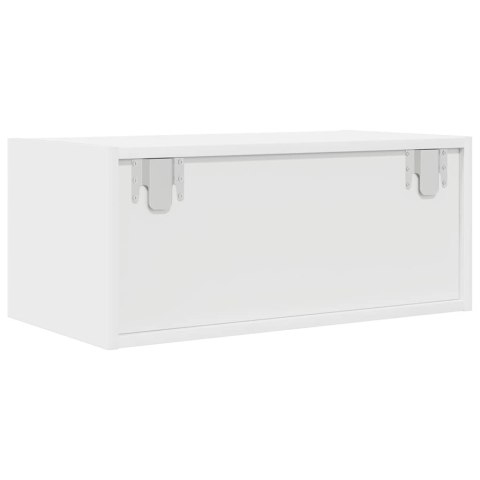 SZAFKA RTV BIAŁA 60X31X25,5CM DREWNO KLEJONE