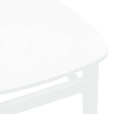 KRZESŁA DO JADALNI 2 SZT. BIAŁE LITE DREWNO GUMOWE