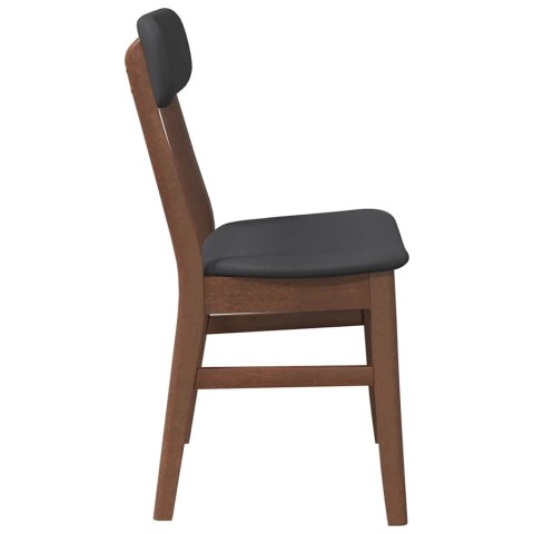 KRZESŁA DO JADALNI Z PODUSZKAMI 2 SZT. LITE DREWNO GUMOWE